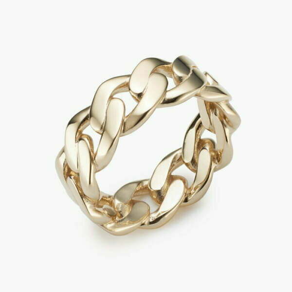 Anillo lomo corvina de oro 18k